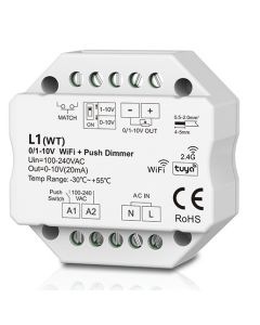 L1(WT) Skydance Led Controller 0/1-10V WiFi RF Push Control Dimmer